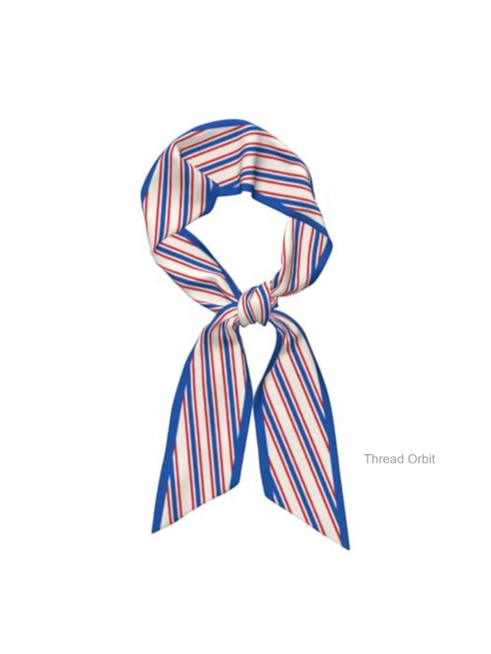 Striped Polyester Fashion Scarf Patriotic Handbag Headscarf Neck Wrap